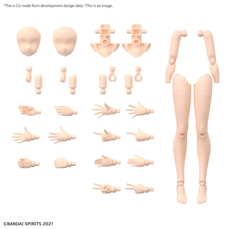 30MS - 30MS Option Body Parts Arm & Leg Parts (Color A) - Model Kit 