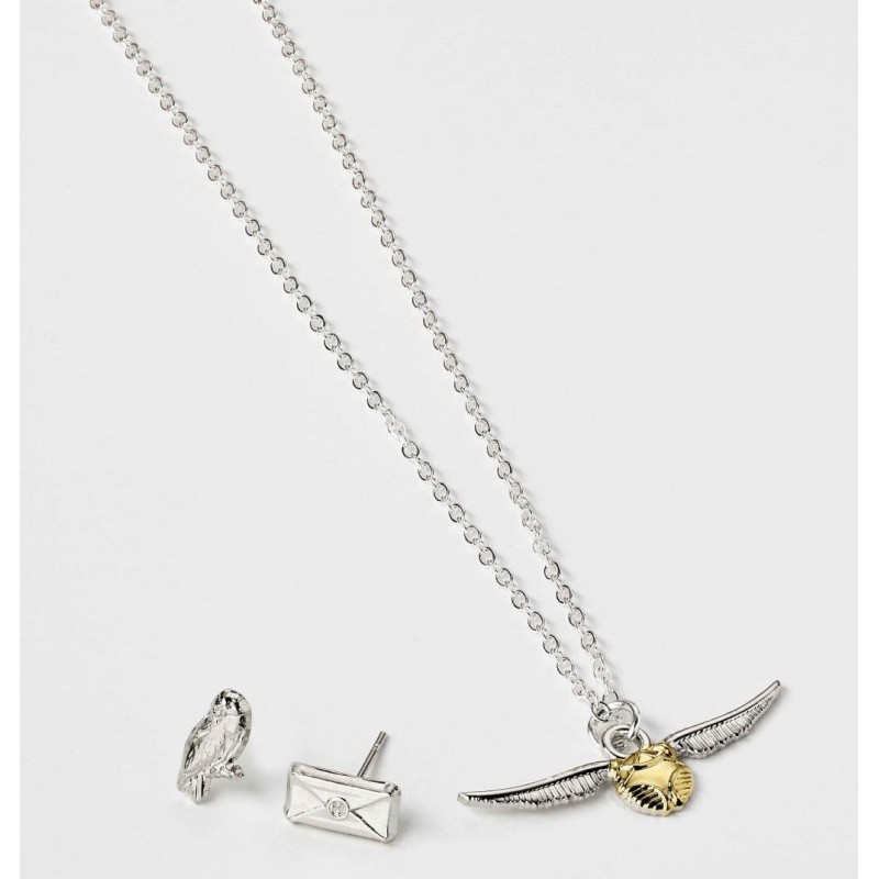 HARRY POTTER - Cracker Cadeau - Collier & Boucles d'Oreilles Hedwig 