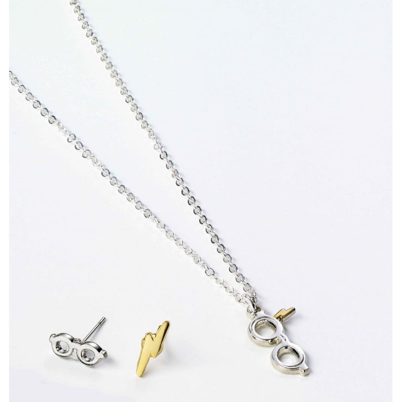 HARRY POTTER - Cracker Cadeau - Collier & Boucles d'Oreilles Lunettes 