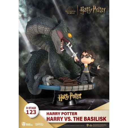 HARRY POTTER - VS the Basilisk - Statuette D-Stage Diorama PVC 16cm 