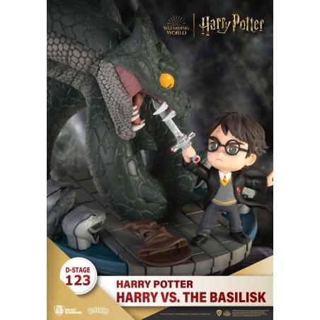 HARRY POTTER - VS the Basilisk - Statuette D-Stage Diorama PVC 16cm 