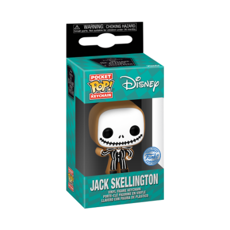 NBX - Pocket Pop Keychains - Jack Skellington Gingerbread 