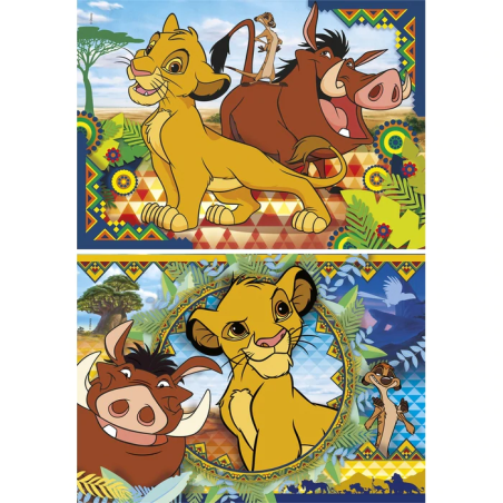 DISNEY - Le Roi Lion - 2 Puzzle 60P 
