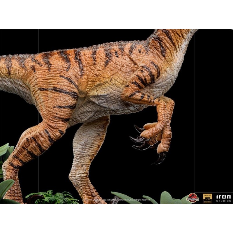 JURASSIC PARK LOST WORLD -Velociraptor Del. -Statue ArtScale 1/10 18cm 