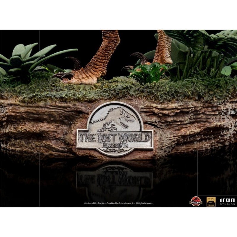 JURASSIC PARK LOST WORLD -Velociraptor Del. -Statue ArtScale 1/10 18cm 