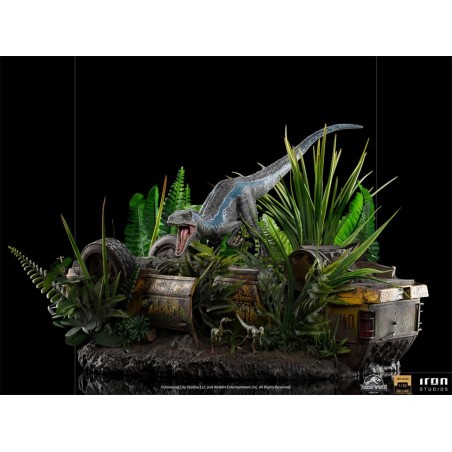 JURASSIC WORLD FALLEN KINGDOM - Blue Deluxe -Statue ArtScale 1/10 24cm 