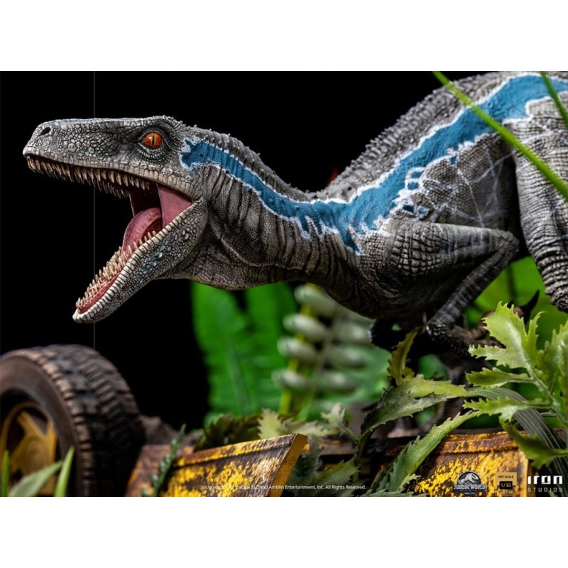 JURASSIC WORLD FALLEN KINGDOM - Blue Deluxe -Statue ArtScale 1/10 24cm 