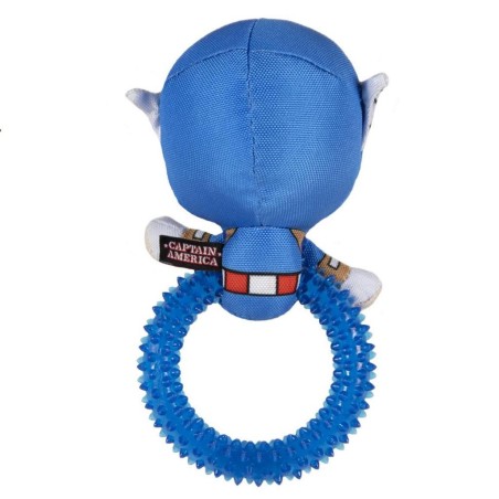 AVENGERS - Captain America - Jouet - Anneau de Dentition pour Chien 