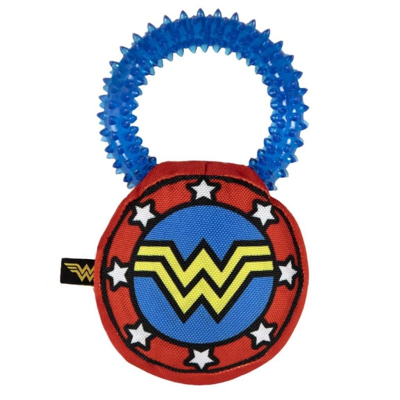 WONDER WOMAN - Jouet - Anneau de Dentition pour Chien 