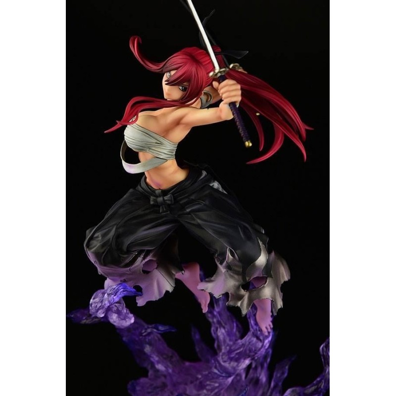 FAIRY TAIL-Erza Scarlet Samurai Ver. Shikkoku -Statuette OrcaToys 43cm 