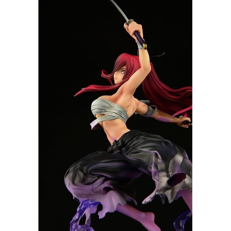 FAIRY TAIL-Erza Scarlet Samurai Ver. Shikkoku -Statuette OrcaToys 43cm 