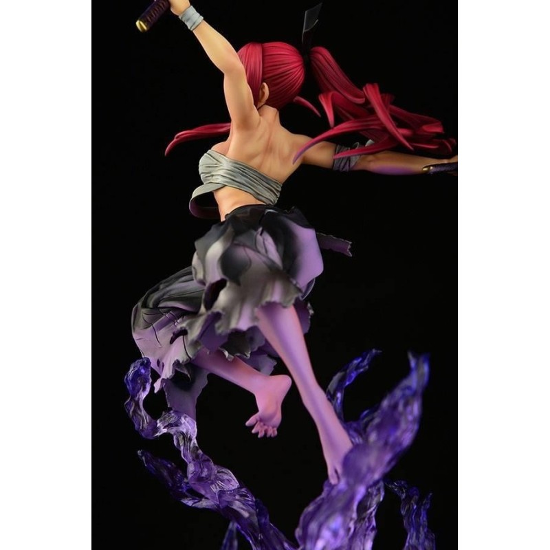 FAIRY TAIL-Erza Scarlet Samurai Ver. Shikkoku -Statuette OrcaToys 43cm 