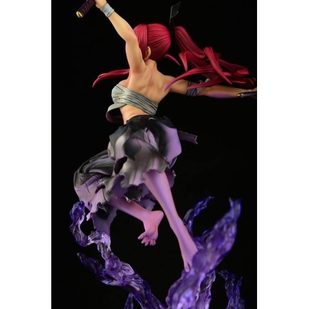 FAIRY TAIL-Erza Scarlet Samurai Ver. Shikkoku -Statuette OrcaToys 43cm 