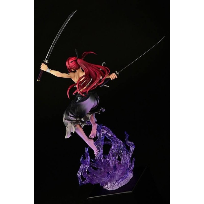 FAIRY TAIL-Erza Scarlet Samurai Ver. Shikkoku -Statuette OrcaToys 43cm 