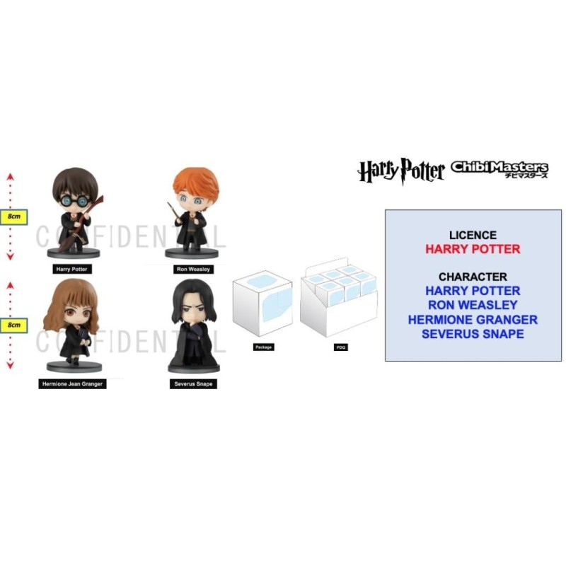 HARRY POTTER - Figurine ChibiMasters 8cm - Assortiment 12 pcs 