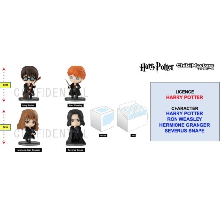 HARRY POTTER - Figurine ChibiMasters 8cm - Assortiment 12 pcs 