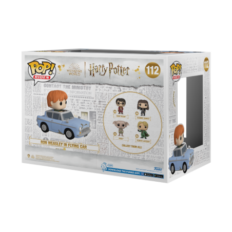 HARRY POTTER - POP Ride SDLX N° 112 - 20ème Anniv. - Ron avec voiture 