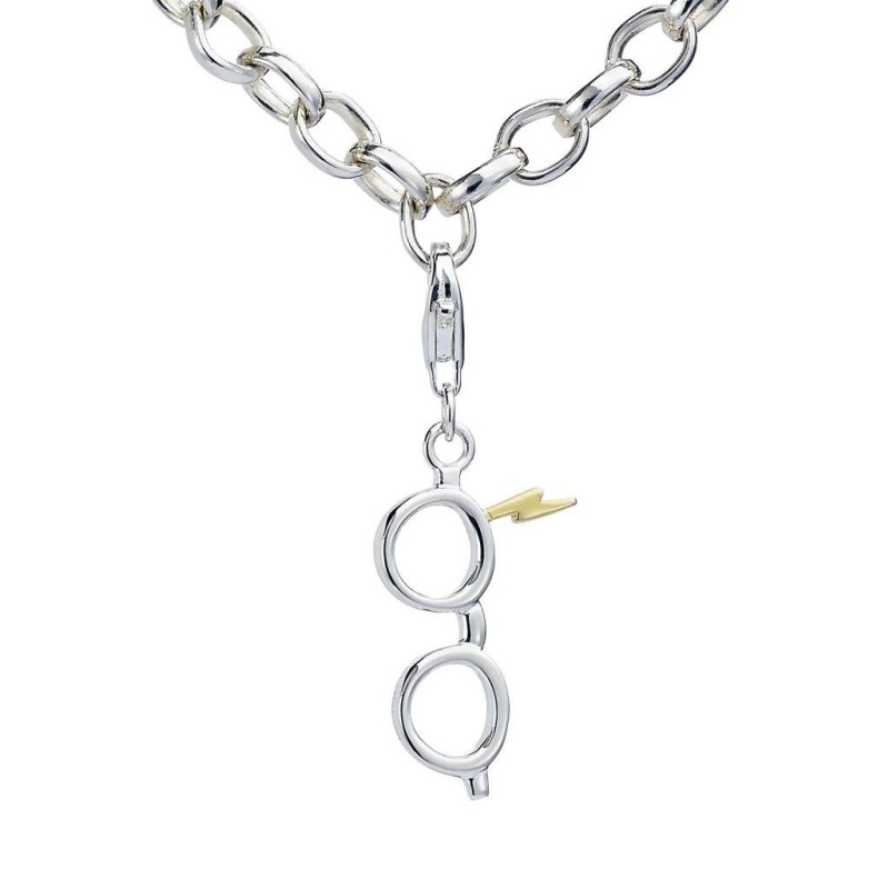 HARRY POTTER - Eclair & Lunettes - Clip Charme pour Bracelet 