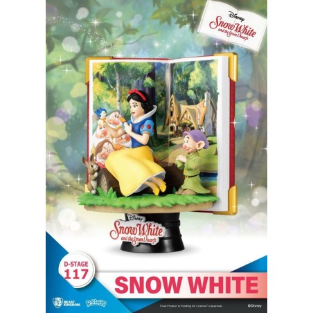 DISNEY - Blanche Neige -Statuette D-Stage Book Series Diorama PVC 13cm 