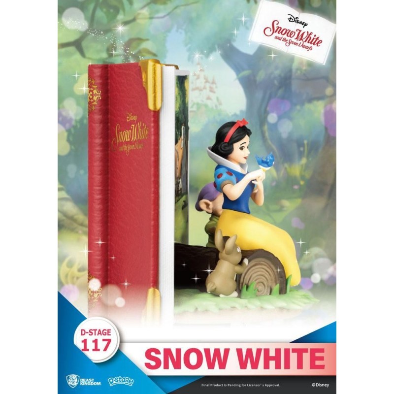 DISNEY - Blanche Neige -Statuette D-Stage Book Series Diorama PVC 13cm 