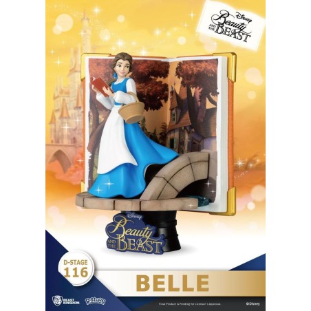 DISNEY - Belle - Statue D-Stage Book Series Diorama PVC 13cm 