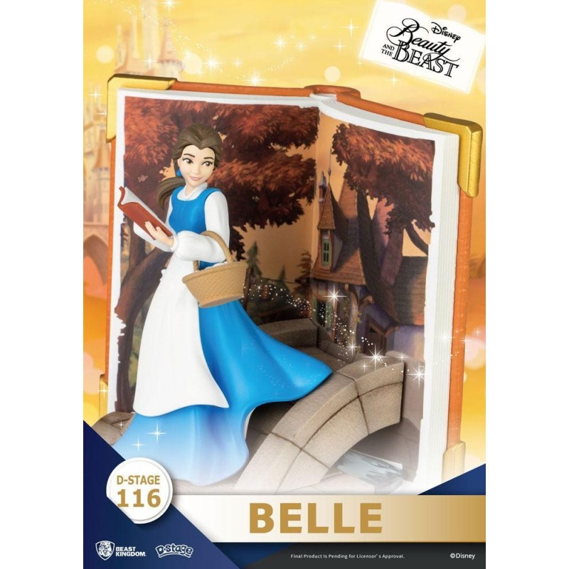 DISNEY - Belle - Statue D-Stage Book Series Diorama PVC 13cm 