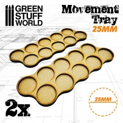Plateaux de Mouvement MDF 25mm x10Horde