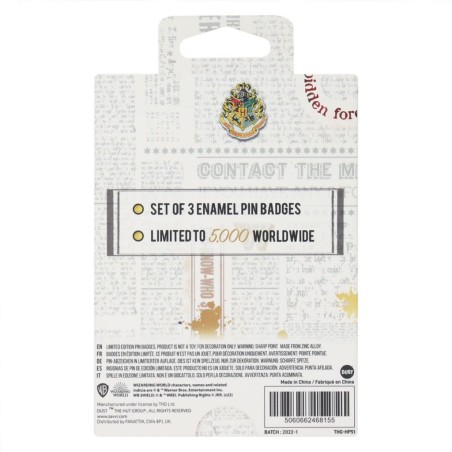 HARRY POTTER - Set de 3 Pin's - Edition Limitée 