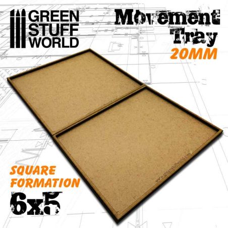 Plateaux de Mouvement MDF 20mm 5x5