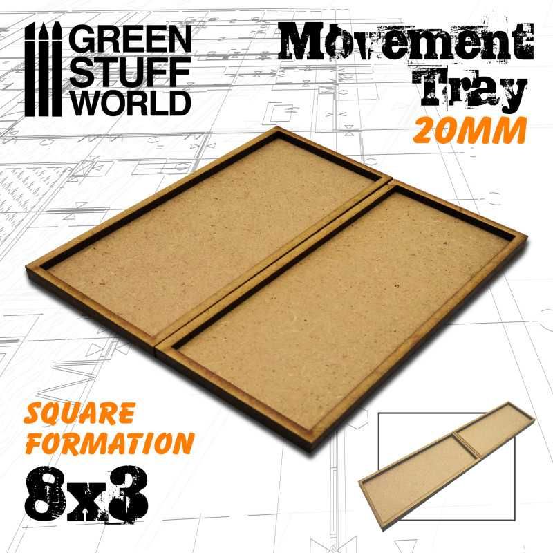 Plateaux de Mouvement MDF 20mm 8x3