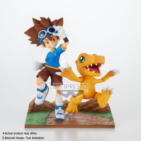 DIGIMON - Taichi & Agumon - Figurine DXF-Adventure Archives 15cm 