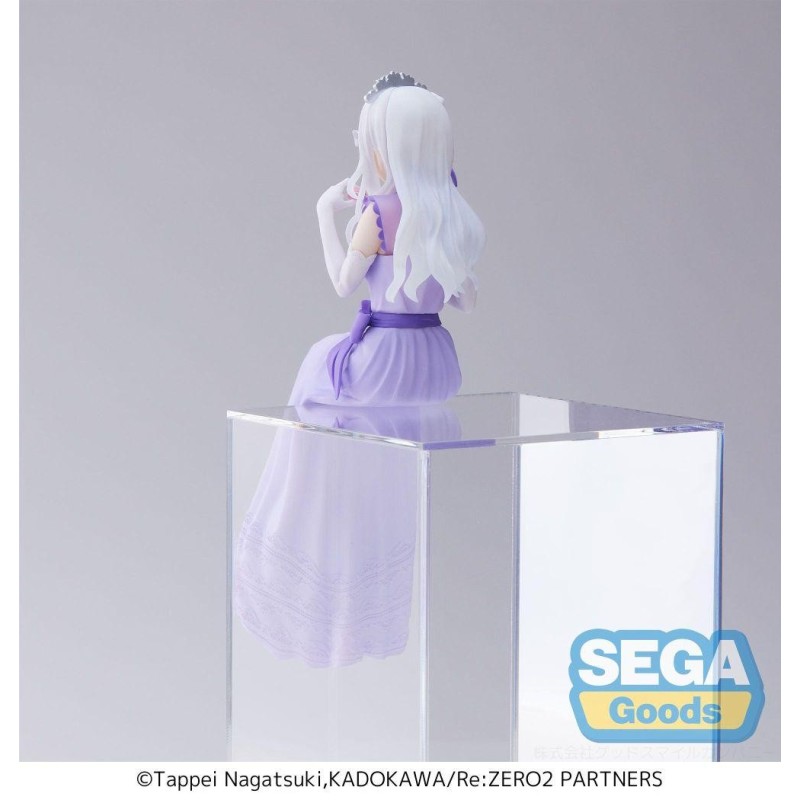RE ZERO - Emilia " Fête " - Figurine PM Perching 14cm 