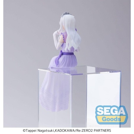 RE ZERO - Emilia " Fête " - Figurine PM Perching 14cm 