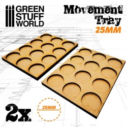 Plateaux de Mouvement MDF 25mm 3x4 Hordes en Ligne