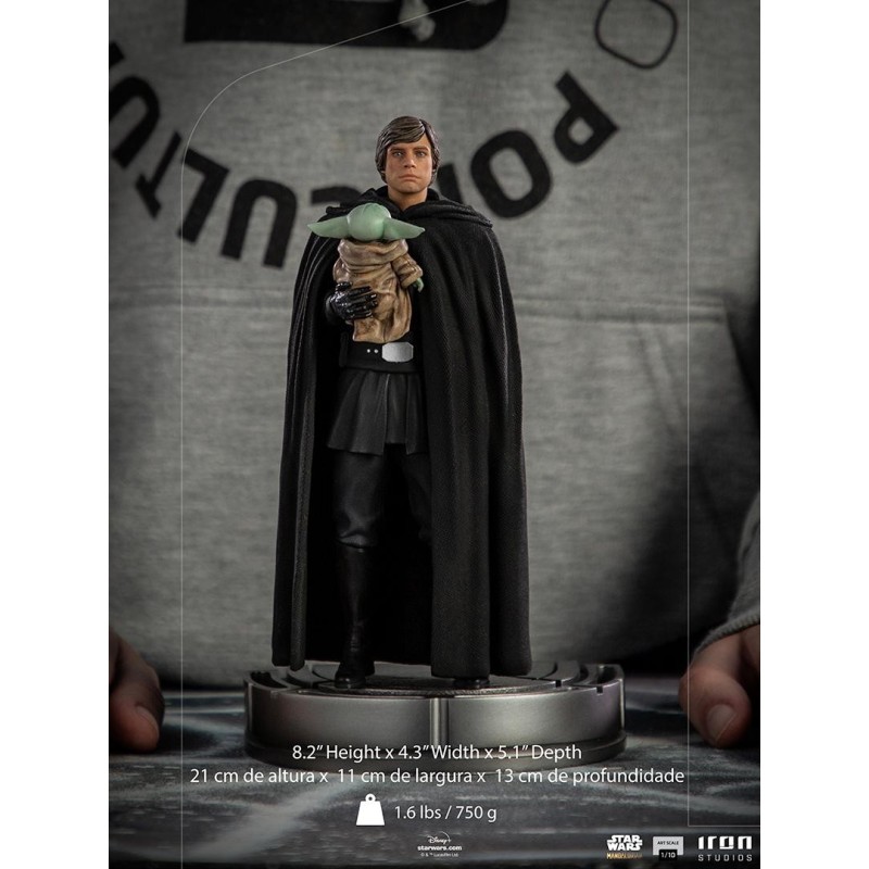 STAR WARS - Luke Skywalker et Grogu - Statuette  ArtScale 1/10 21cm 