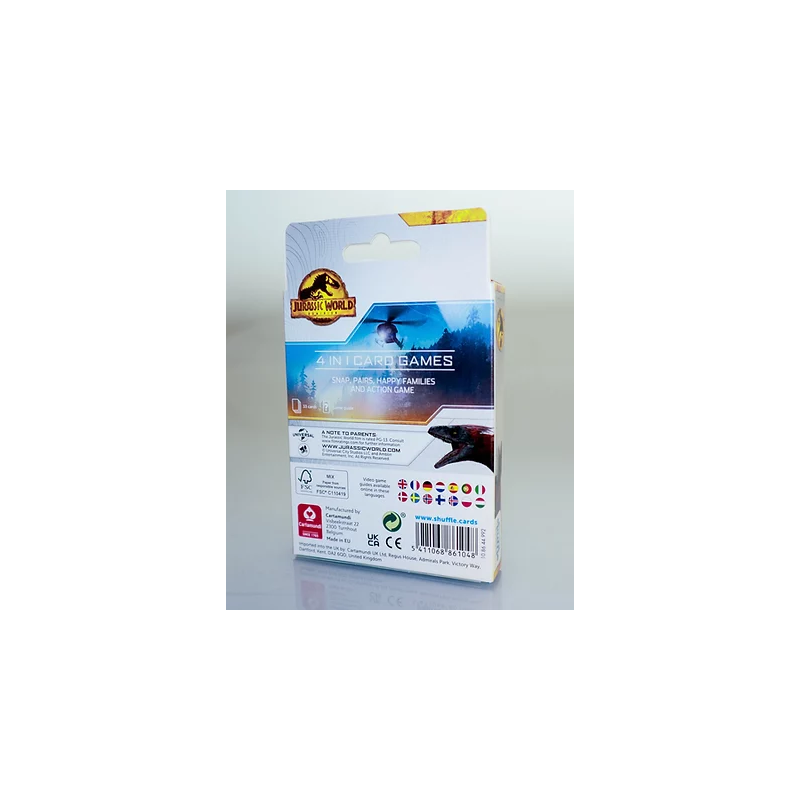 JURASSIC WORLD - Shuffle - 4 in 1 - 5th Panel Packaging FR/NL 
