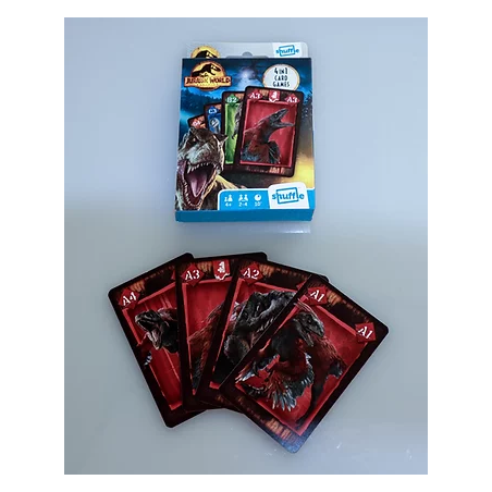 JURASSIC WORLD - Shuffle - 4 in 1 - 5th Panel Packaging FR/NL 