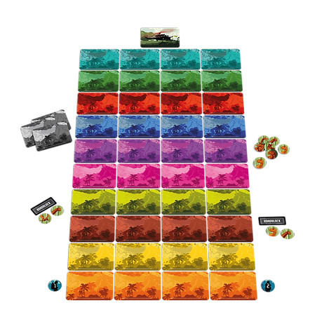JURASSIC WORLD - Shuffle - Escape Island - Jeu de cartes FR/NL 