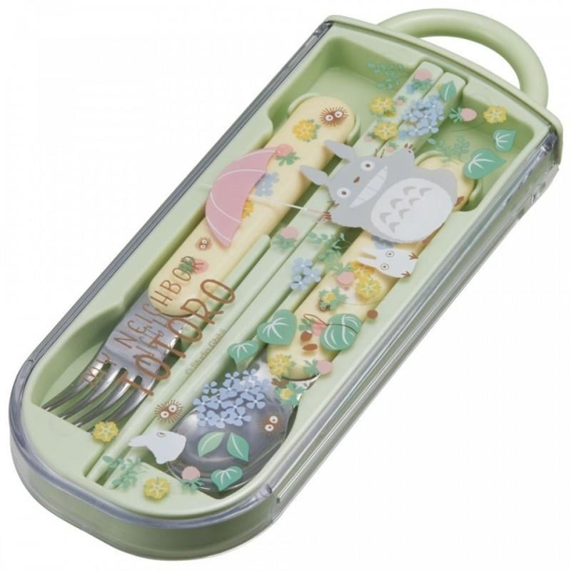 STUDIO GHIBLI -Mon voison Totoro -Set baguettes cuillère et fourchette 