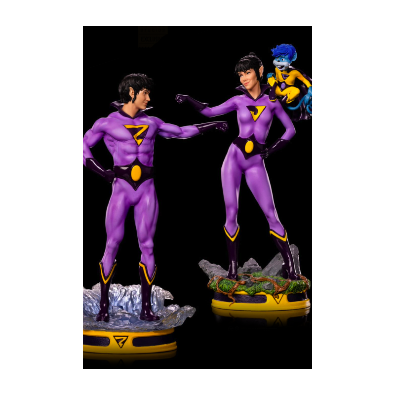 WONDER TWINS - 2-Pack Statuette 1/10 Art Scale DELUXE - 21cm Exclusive 
