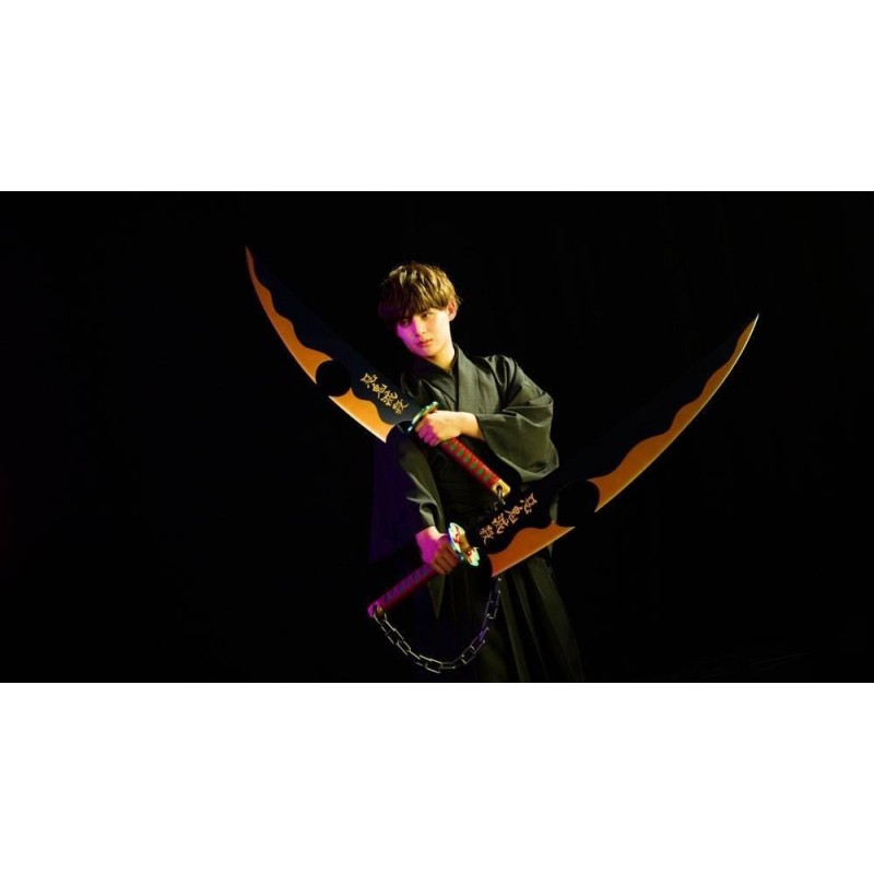 DEMON SLAYER - Nichirin Tengen Uzui Sword - Réplique Proreplica 110cm 