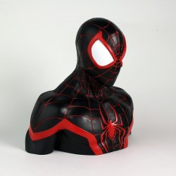 MARVEL - Tirelire Boite Blister - Miles Morales Deluxe Bust 20 cm  2