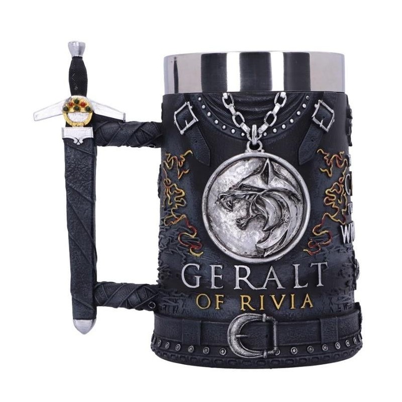 THE WITCHER - Geralt - Chope en résine 15.5cm 