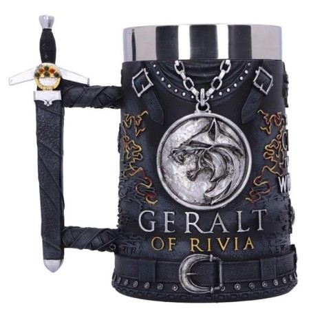 THE WITCHER - Geralt - Chope en résine 15.5cm 