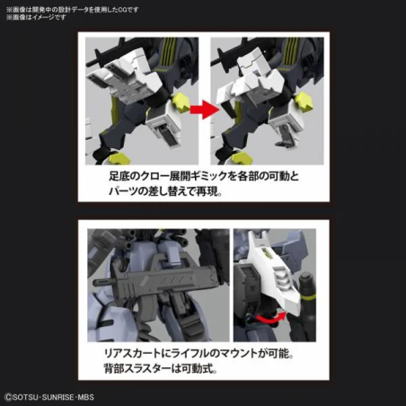 GUNDAM - HG 1/144 Gundam Asmoday - Model Kit 