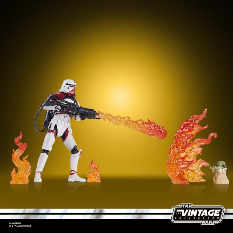 STAR WARS - The Vintage Collection Deluxe Incinerator Trooper & Grogu 