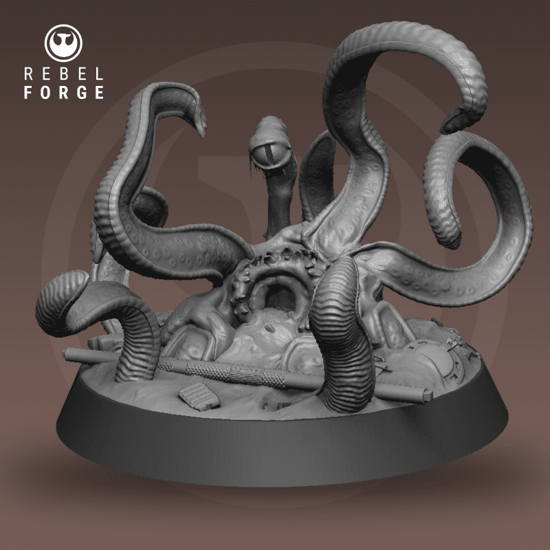 Wreckage Monster & Gas vents - STL File