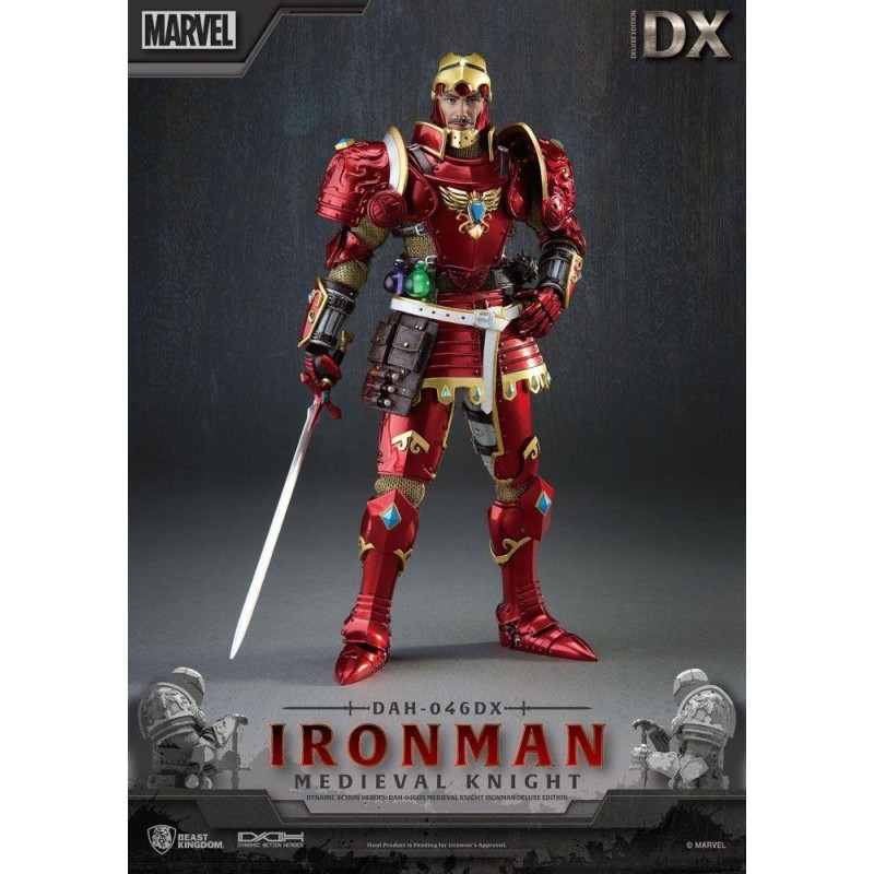 MARVEL - Medieval Knight Iron Man DLX - Figurine Dynamic Heroes 20cm 