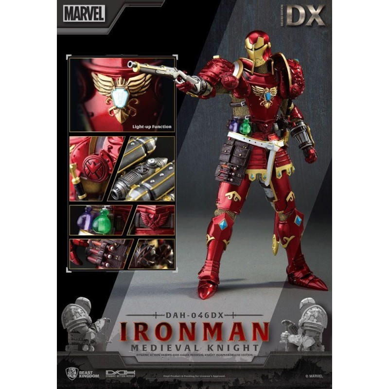 MARVEL - Medieval Knight Iron Man DLX - Figurine Dynamic Heroes 20cm 