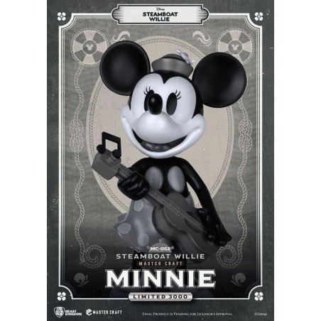 DISNEY - Steamboat Willie Minnie - Statuette Master Craft '40x25x25cm' 